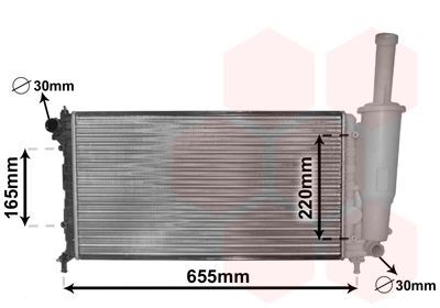 VAN WEZEL Radiaator,mootorijahutus 17002218